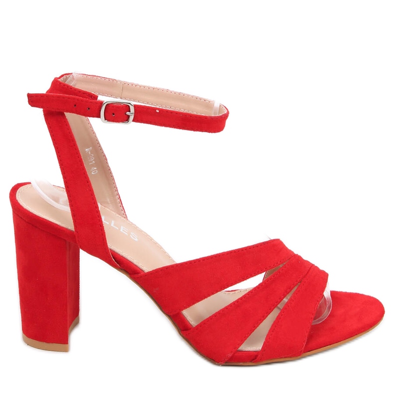 Leslie Rote Sandaletten