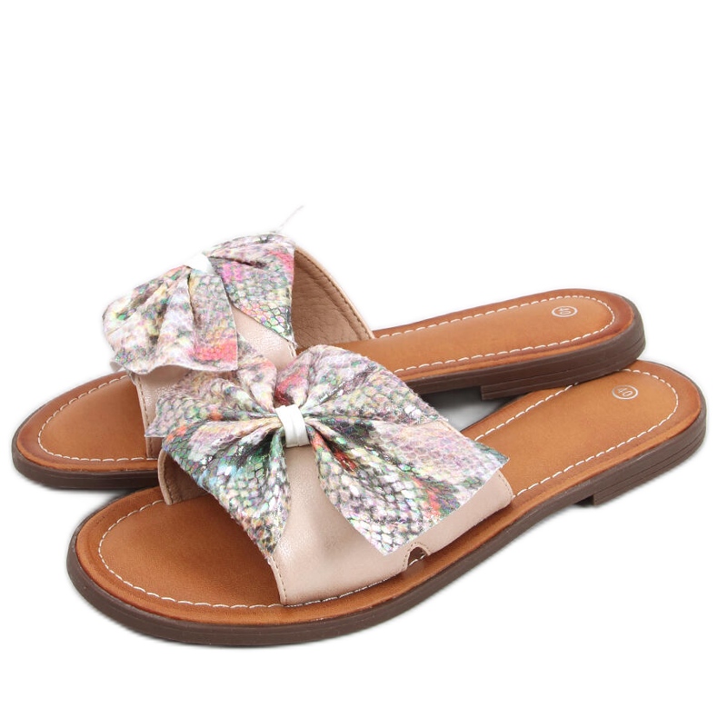 Damen Vors Pink Hausschuhe rosa mehrfarbig