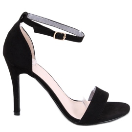 Sheila Schwarze Sandaletten mit hohem Absatz