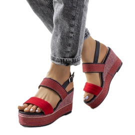 Rote Rocha Keilsandalen