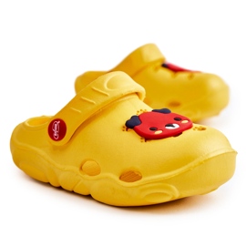 BEFADO S.A. Kinderhausschuhe Kroks Miś Befado 159X107 Gelb