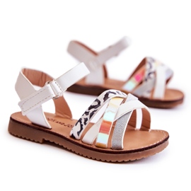 FR1 Weiße Nelson Sommersandalen für Kinder