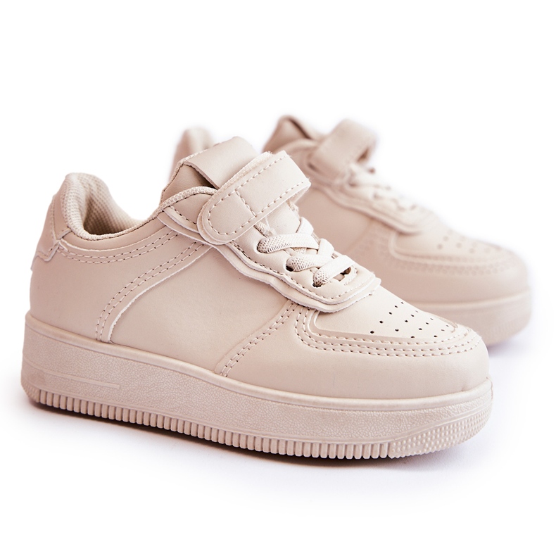 FR1 Kindersportschuhe mit Klettverschluss Beige Elike