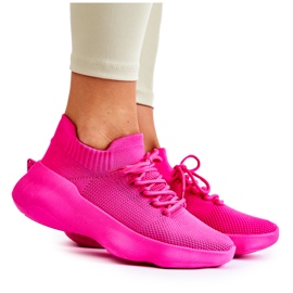 PS1 Damen Fuchsia Dalmiro Slip-On Sportschuhe rosa