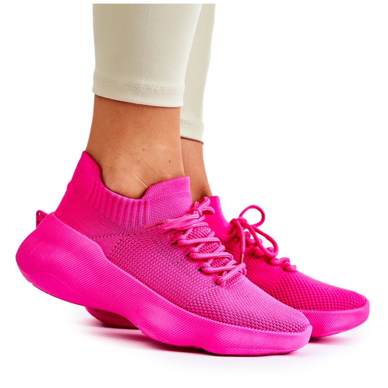 PS1 Damen Fuchsia Dalmiro Slip-On Sportschuhe rosa