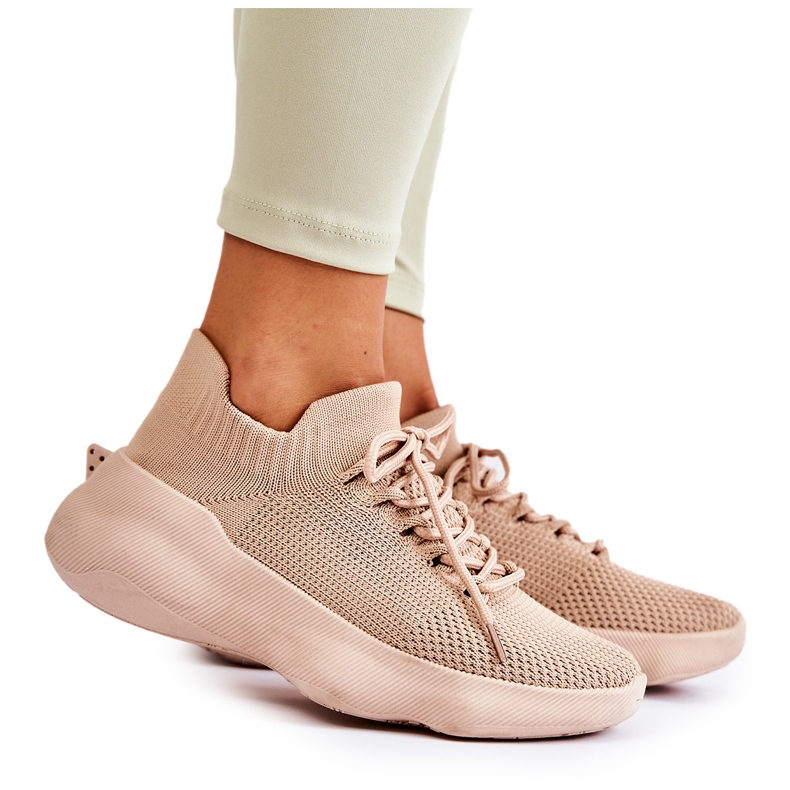 Beige Dalmiro Damen Sportschuhe zum Hineinschlüpfen