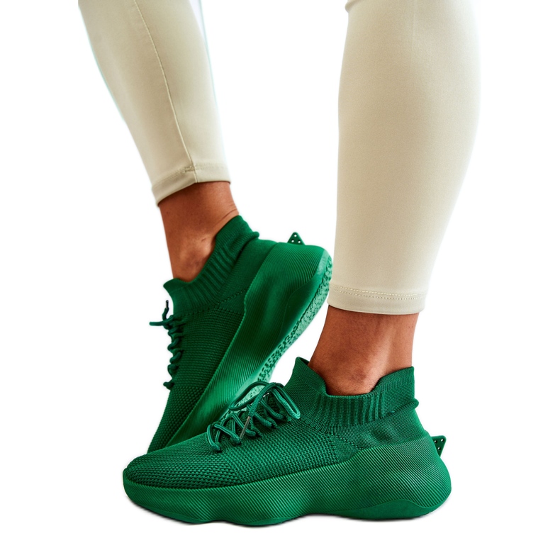 PS1 Grüne Dalmiro-grüne Slip-On-Sportschuhe für Damen