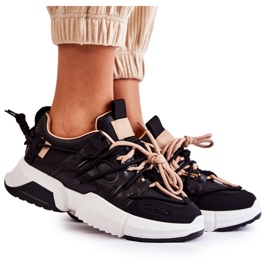 PM2 Damen Sneakers Sportschuhe Schwarz Eines Tages