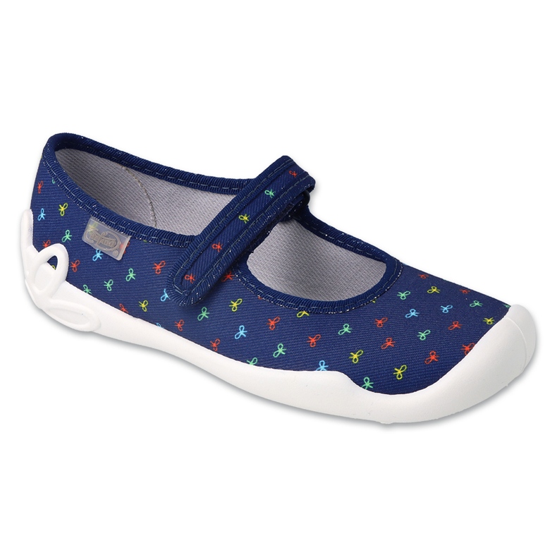 Befado Kinderruhschuhe mit Klettverschluss 114Y490 Marineblau
