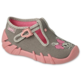Befado Kinderschuhe 110P453 rosa grau