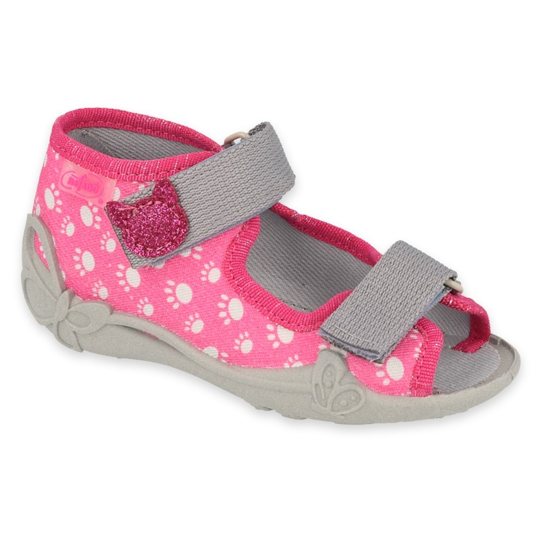 Befado Kinderschuhe 242P108 rosa grau