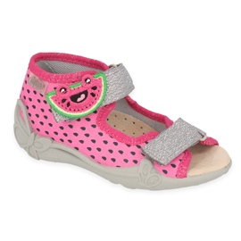 Befado Kinderschuhe 342P045 rosa silber-
