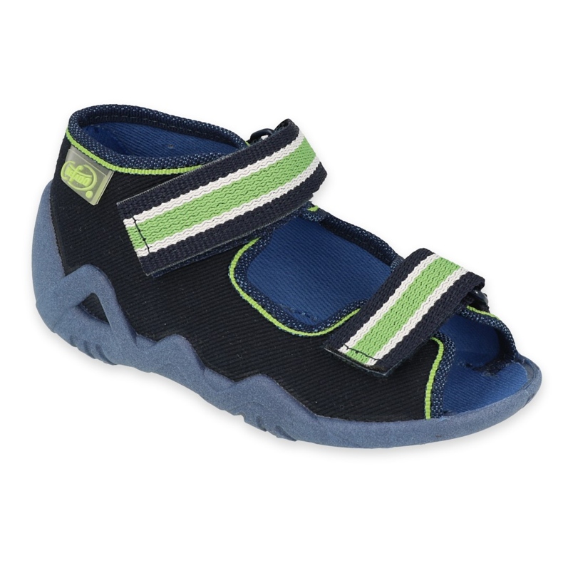Befado Kinderhausschuhe 250P103 Marineblau