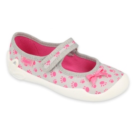 Befado Kinderschuhe 114X478 rosa grau