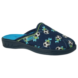 Befado Kinderruhschuhe 707x421 Marineblau Fußball