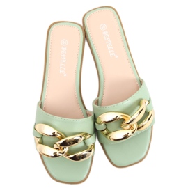 Hausschuhe mit einer Kette Dalia Green grün