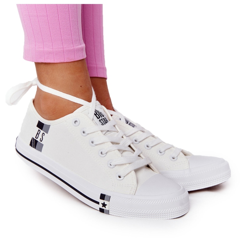 Klassische Damen Sneaker Big Star HH274109 Weiß