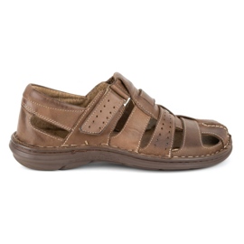 Olivier Herren Sandalen 467 dunkelbraun