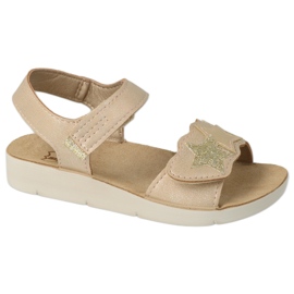 Befado Kindersandalen 068Y004 Zlotys mit Zirkonen golden