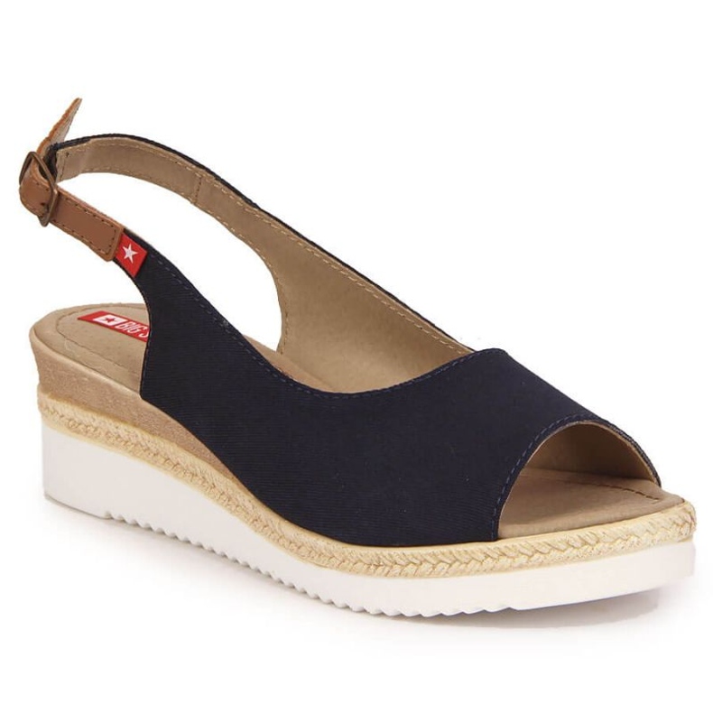 Sandalen auf dem keil Big Star Jr INT1727A marineblau navy blau