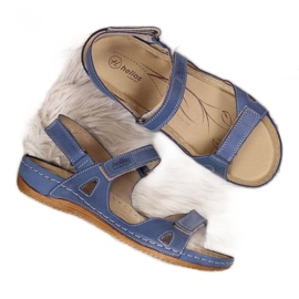 Bequeme Sandalen Helios W H205A marineblau navy blau
