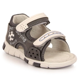 Sandalen mit Klettverschluss NEWS Jr EU651B grau