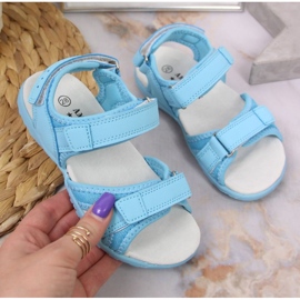 Sandalen mit Klettverschluss American Club Jr AM895B blau