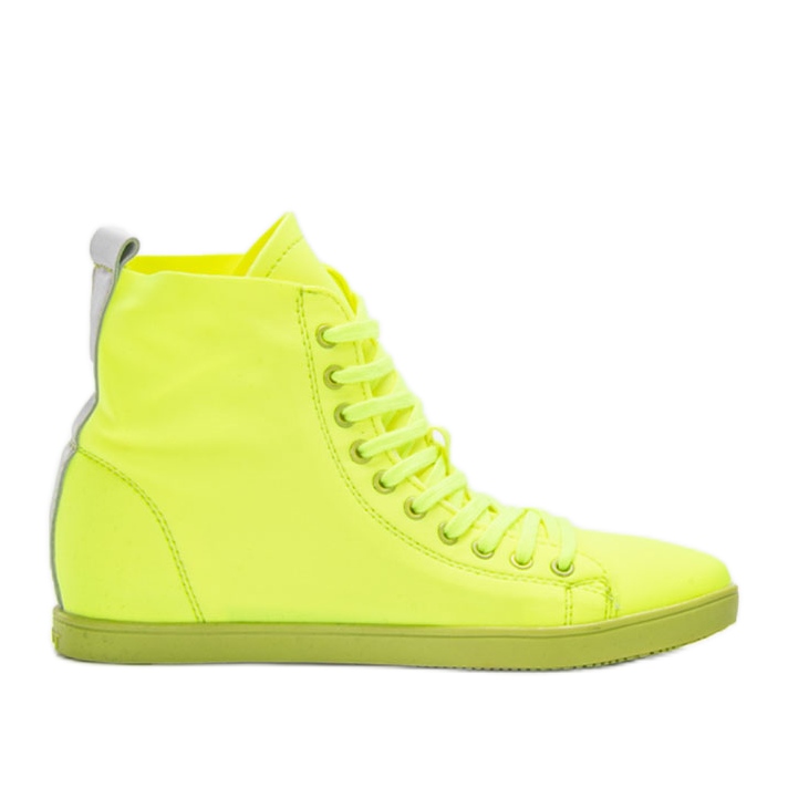 Karitas grüne knöchelhohe Neon-Sneakers