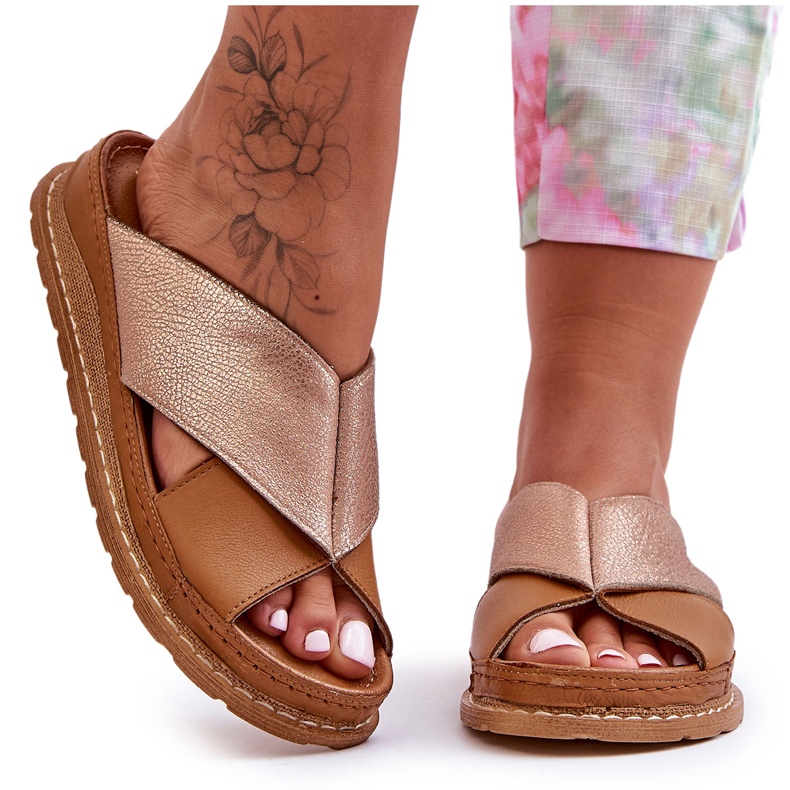 Profilhausschuhe aus Leder Maciejka 04986-29 Braun