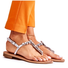 S.Barski Sommersandalen für Damen Silver Margery silber-