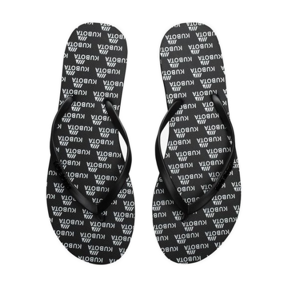 Kubota KUB7 schwarze Gummi-Flip-Flops