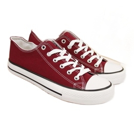 Atletico W ATC266D Bordeaux Low-Top-Sneakers rot