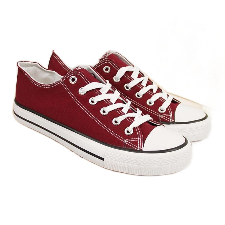 Atletico W ATC266D Bordeaux Low-Top-Sneakers rot