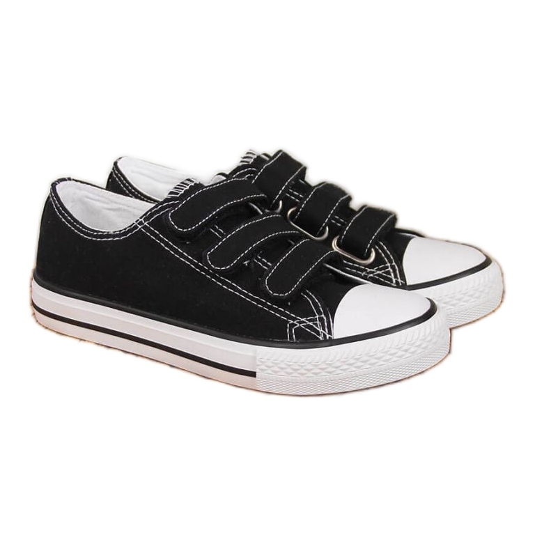 Turnschuhe mit Klettverschluss Atletico Jr ATC387B schwarz