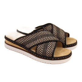 Rieker W R459 Keilslipper schwarz