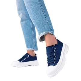 SHELOVET Marineblaue Turnschuhe für Damen