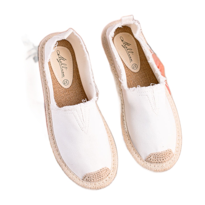 SHELOVET Leichte Espadrilles für Damen weiß