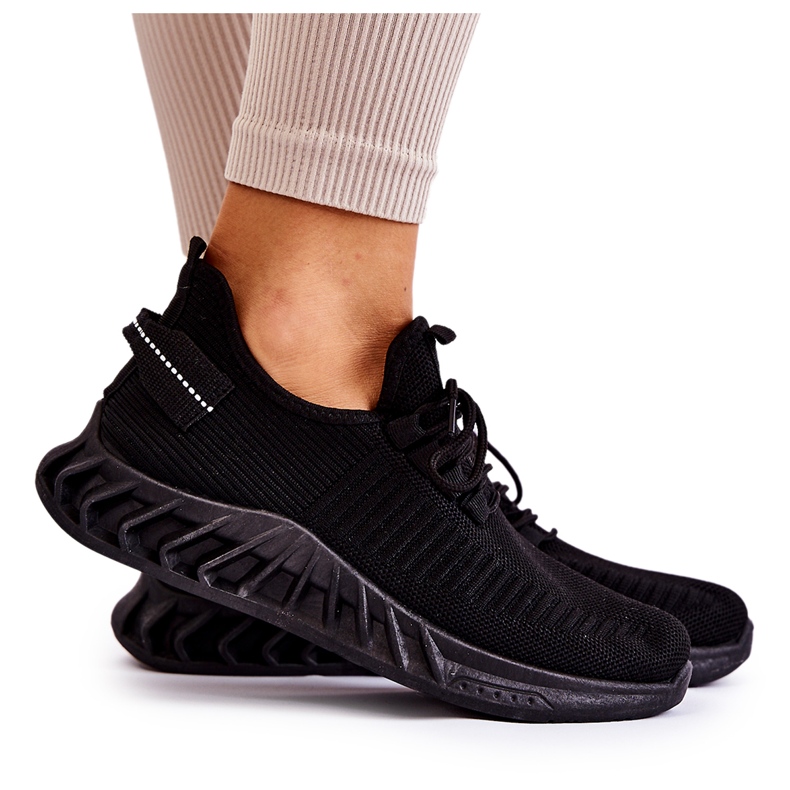 FM1 Sportliche Stoffschuhe für Damen Schwarz Lenney