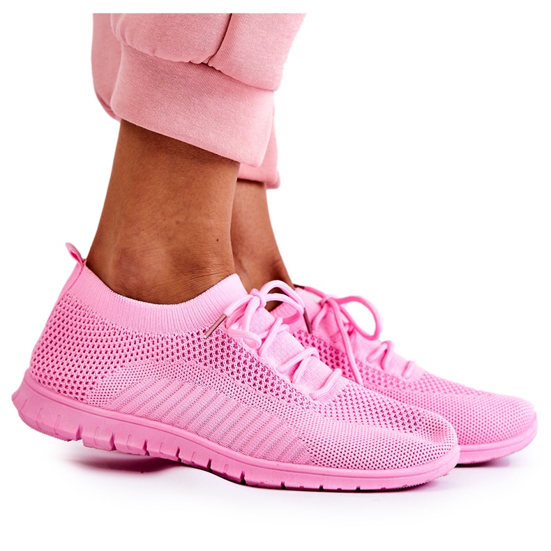 FM1 Damen Pink Sequro Slip On Sportschuhe rosa