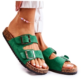 FB1 Grüner Slip-on Misandei für Damen