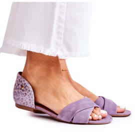 Wildleder Sandalen Maciejka 03615-05 Violett lila