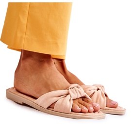 PG1 Modische Wildleder Nude Lorrie Damen Hausschuhe beige rosa