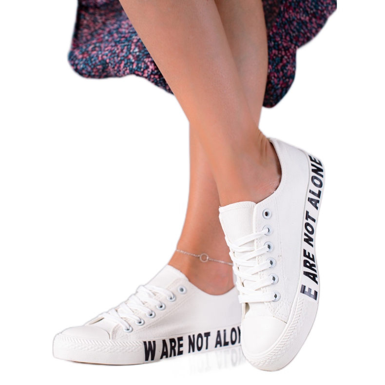 SHELOVET Weiße Mode-Turnschuhe