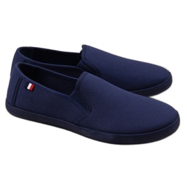 Marineblaue Slip-on-Sneaker für Herren von Atletico navy blau