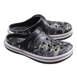 American Club Herrenhausschuhe schwarz schwarz camo