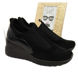 Schwarze Keilsneaker für Damen Vinceza