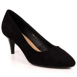 Schwarze Wildleder-Heels von Sergio Leone