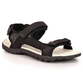 Schwarze Sportsandalen mit Klettverschluss von American Club