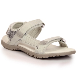 American Club graue Sportsandalen mit Klettverschluss