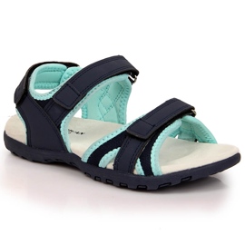 Marineblaue sportliche Mädchensandalen von American Club